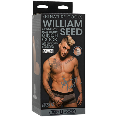 Фаллоимитатор-насадка необрезанный слепок порнозвезды  - William Seed 8 ULTRASKYN™