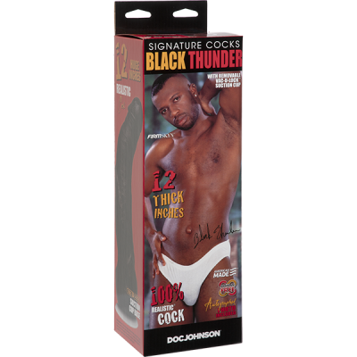 Фаллоимитатор-насадка на съемной присоске слепок порнозвезды Black Thunder Signature Cocks - 12