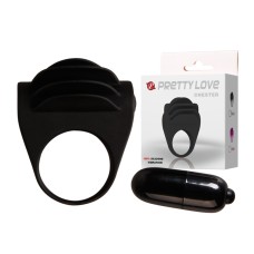 Эрекционное кольцо с вибрацией Pretty Love, c вибрацией, длина 6.00см, диаметр 5.00см