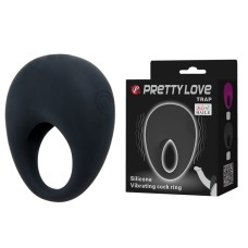 Эрекционное кольцо с вибрацией TRAP Pretty Love, c вибрацией, длина 5.20см, диаметр 2.70см