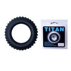 Эрекционное кольцо TITAN с ребрышками Baile, длина 0.00см, диаметр 2.00см