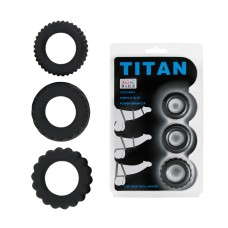 Набор эреционных колец TITAN имитация автомобильных шин Baile, длина 0.00см, диаметр 4.00см