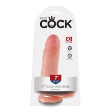 7 Cock with Balls Фаллоимитатор реалистик на присоске Pipedream, длина 19.40см, диаметр 4.60см