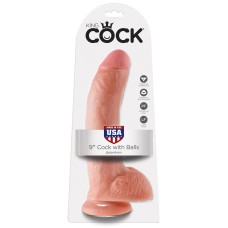 Фаллоимитатор на присоске 9 Cock with Balls Pipedream, длина 22.90см, диаметр 5.10см