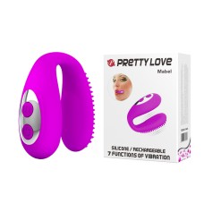 PrettyLove Mabel Вибронасадка для оральных ласк Pretty Love, c вибрацией, длина 5.50см, диаметр 1.90см
