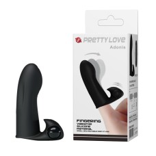PrettyLove Adonis Вибронасадка на палец Pretty Love, c вибрацией, длина 8.20см, диаметр 3.20см
