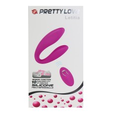 Вибромассажер для пар на пульте ДУ Letitia Pretty Love, c вибрацией, длина 10.00см, диаметр 2.00см
