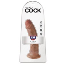 Фаллоимитатор на присоске загорелый King Cock 9 Pipedream, длина 22.90см, диаметр 5.50см