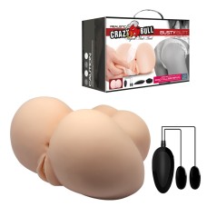 Мастурбатор вагина-анус с вибрацией Crazy Bull Busty Butt Baile, длина 16.60см, диаметр 0.00см