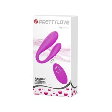 Вибромассажер-скобка для пар на пульте ДУ PrettyLove Algernon Pretty Love, c вибрацией, длина 9.60см, диаметр 3.00см