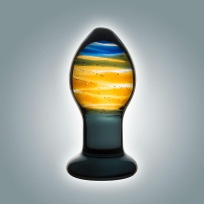 Анальная втулка из стекла 0090 BX DD  DD Джага-Джага, длина 9.00см, диаметр 2.50см