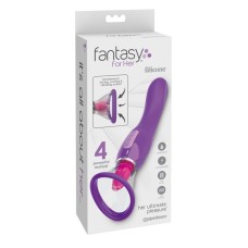 Вибростимулятор с помпой и язычком Fantasy For Her Her Ultimate Pleasure Pipedream, c вибрацией, длина 25.40см, диаметр 0.00см