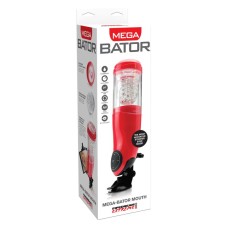 Автоматический Мега-Мастурбатор-ротик Pipedream Extreme Toyz  Mega-Bator Mouth Pipedream, c вибрацией, длина 27.90см, диаметр 7.60см