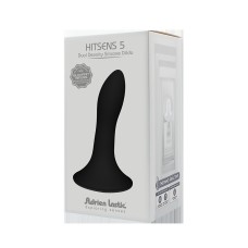 Небольшой дилдо на присоске с двойной плотностью Hitsens S05 Black Adrien Lastic , длина 12.90см, диаметр 2.40см