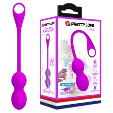 Вагинальные Виброшарики с управлением через App Baile Pretty Love Elvira Pretty Love, c вибрацией, длина 14.50см, диаметр 3.20см