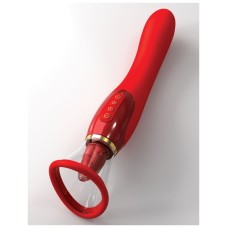 Двухсторонний вибростимулятор Fantasy For Her Ultimate Pleasure 24K Gold Luxury Edition Pipedream, c вибрацией, длина 25.00см, диаметр 0.00см