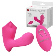Вибровкладка в трусики с пультом ДУ Pretty Love Walker Pretty Love, c вибрацией, длина 9.70см, диаметр 3.00см