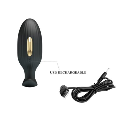 Jefferson Анальная вибропробка с электростимуляцией и управлением через приложение  Pretty Love, c вибрацией