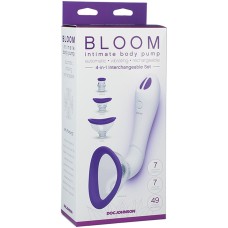 Автоматическая вибропомпа для тела со сменными насадками Bloom  Doc Johnson, c вибрацией, длина 22.90см, диаметр 0.00см