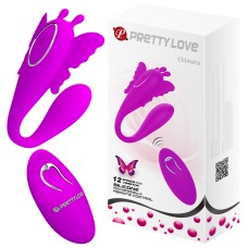 Вибромассажер для пар Chimera с пультом управления Pretty Love, c вибрацией, длина 0.00см, диаметр 0.00см