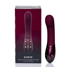 Kurve, Вибростимулятор зоны G с двумя моторами Hot Octopuss, c вибрацией, длина 19.40см, диаметр 3.60см