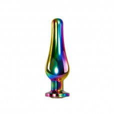 RAINBOW METAL PLUG MEDIUM Радужная анальная пробка средняя Evolved