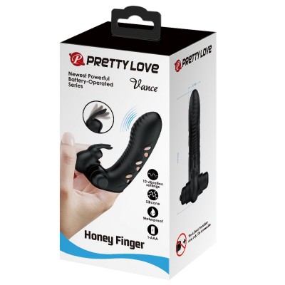 Vance Вибронасадка на палец Pretty Love, c вибрацией