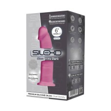SileXD Фаллоимитатор Model 2 с присоской, светящийся Adrien Lastic , длина 15.40см, диаметр 3.50см