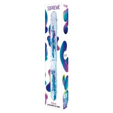 Двусторонний фаллоимитатор Supreme Jelly Dildo прозрачный Adrien Lastic , длина 38.50см, диаметр 3.90см