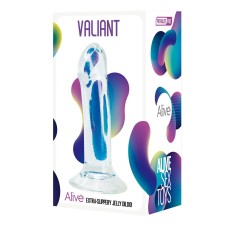 Фаллоимитатор на присоске Valiant Jelly Dildo прозрачный Adrien Lastic , длина 18.00см, диаметр 4.50см