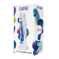 Фаллоимитатор на присоске Empire Jelly Dildo прозрачный Adrien Lastic , длина 19.30см, диаметр 4.30см