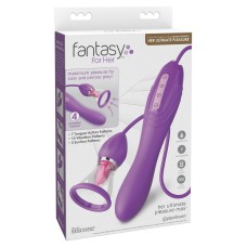 Вибростимулятор с помпой и имитатором языка Her Ultimate Pleasure Max  Pipedream, длина 22.90см, диаметр 3.80см