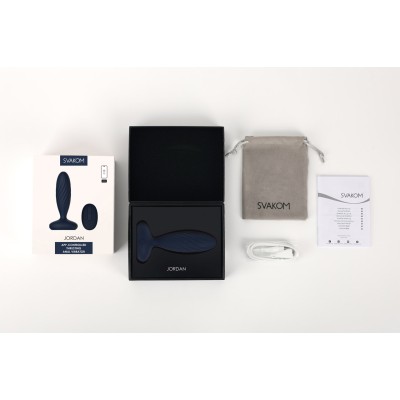Jordan Анальная вибропробка с поступательными движениями SVAKOM, c вибрацией