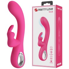Вибромассажёр-кролик Pretty Love, c вибрацией, длина 19.80см, диаметр 3.40см