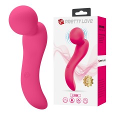 Вибромассажёр изогнутой формы Lois Pretty Love, c вибрацией, длина 14.20см, диаметр 3.80см