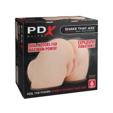Мастурбатор полуторс с вибрацией Shake That Ass Pipedream, c вибрацией, длина 20.10см, диаметр 0.00см