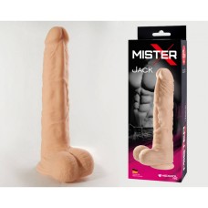 Фаллоимитатор с мошонкой на присоске Mister-X JACK SITABELLA, длина 19.00см, диаметр 4.00см