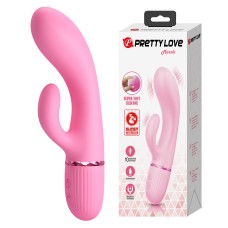 Вибростимулятор-кролик Marski Pretty Love, c вибрацией, длина 18.00см, диаметр 3.60см