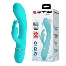 Вибростимулятор-кролик Pretty Love, c вибрацией, длина 20.00см, диаметр 3.60см