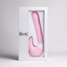 Вибростимулятор зоны G, 2 в 1, розовый Youvic, c вибрацией, длина 23.90см, диаметр 0.00см