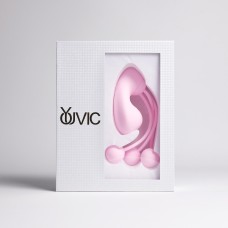 Вакуумный стимулятор с вагинальными виброшариками, розовый Youvic, c вибрацией, длина 16.00см, диаметр 0.00см