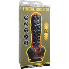 Секс-машина мини на присоске Tendril Thruster, чёрно-красная Doc Johnson, c вибрацией, длина 21.60см, диаметр 5.10см
