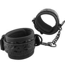 Чёрные кожаные оковы на ноги Ankles Cuffs