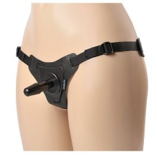 Чёрные трусики с плугом HARNESS Trapper - размер M-XL