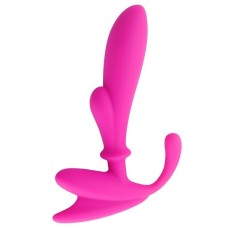 Розовый массажер простаты Anal Pleasure Beginers Prostate Stimulator - 14 см.