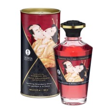 Масло интимное массажное Игристое клубничное вино 100 мл SHUNGA, длина 0.00см, диаметр 0.00см