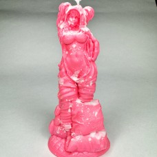 Свеча "Девушка", розовая