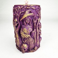 Свеча "Ведьма" фиолетовый