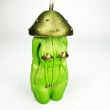 Свеча "Грибок" зеленый