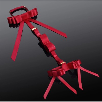 Hogtie Bondage комплект с бантом и кляпом